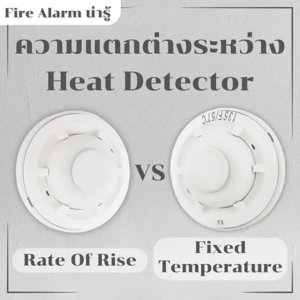 ความแตกต่างของ Heat Detector: Rate of Rise vs Fixed Temperature vs Combination ที่คุณต้องรู้