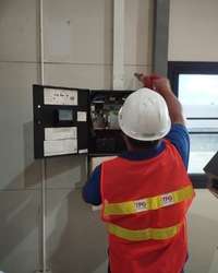 ตรวจเช็คระบบแจ้งเหตุเพลิงไหม fire alarm