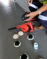 ตรวจเช็คระบบแจ้งเหตุเพลิงไหม fire alarm